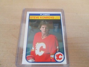 1982-83  OPC # 48 STEVE KONROYD      CALGARY FLAMES