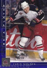 2001-02 BAP Memorabilia Chicago Sun Times Sapphire #150 Chris Nielsen
