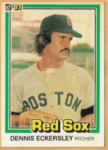 DENNIS SCKERSLEY BOSTON RED SOX 96 - DONRUSS 1981 - Imagen 1 de 2