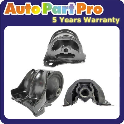 For Honda Civic del Sol 1.5L FWD 6502 6534 6506 1993 Engine Motor Mount 3PCS - Image 1 of 4
