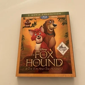 The Fox and the Hound 1 & 2(Blu-ray,1981)NEW Authentic Disney MovieClubExclusive - Picture 1 of 6