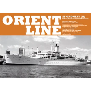 Orient Line SS Oronsay Art Print - Passenger Liner 1951-75 Ship - 4 sizes poster - Imagen 1 de 4