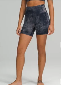 Lululemon Align HR Short 6" Size US2 Diamond Dye Lunar Rock True Navy - Picture 1 of 1