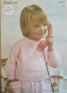 CHILD'S SWEATER, Windmill design, 3 sizes 46-56cm - SIRDAR Knitting Pattern 3407 - Picture 1 of 2