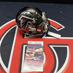 Michael Vick Altanta Falcons Signed Chrome Mini Helmet Autohraphed JSA COA - Picture 1 of 6
