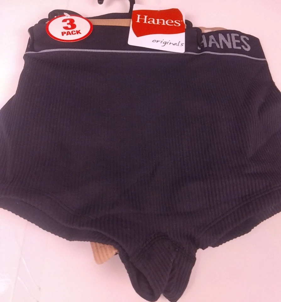 Hanes Boy-short/Bikini/Briefs Underwear Panties size 5/S - 3-pack