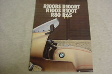 Vintage BMW motorcycle 1980? catalog R100RS, R100RT, R100S, R100T, R80, R65
