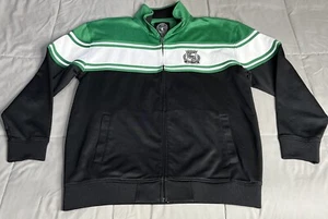 Ecko Unlimited Jacke Herren Gr. XL Monogram Track Streetwear Grün Schwarz Y2K - Bild 1 von 7
