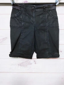 Chico's Womens Shorts Size 1.5 Black Mid-Rise Pockets Cuffed - Picture 1 of 6