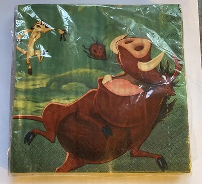 Guardanapos vintage Disney O Rei Leão (16) ct. da Hallmark feitos nos EUA - Imagem 1 de 2