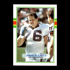 John Elliott 1989 Topps New York Giants #179 Nice Vintage Set!