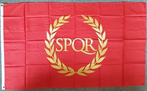 Imperial Rome SPQR Flag 5x3 Italy Roma Caesar Ancient History Centurion Legion - Picture 1 of 26
