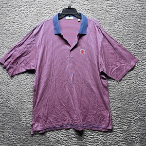 Camisa Peter Millar Para Hombres XXL Polo Manga Corta Elastizada Golf Informal Roja Azul - Imagen 1 de 8