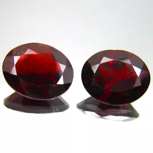 7,48 quilates (2 piezas) PAR A JUEGO Corte Ovalado (11 x 9 mm) Granate de rodolita Genuino - Imagen 1 de 1