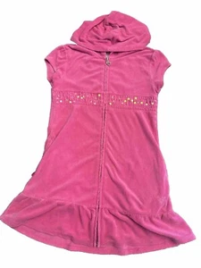 JUSTICE Y2K Girls 10 Pink Terry Swim Cover Up - Picture 1 of 3