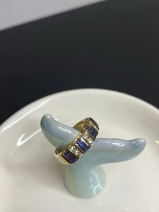Sapphire and Diamond ring 14K  IBG Goodman  - Picture 1 of 9