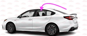 Fits 2020-2023 Subaru Legacy 4D Sedan Driver Left Side Rear Door Window Glass - Picture 1 of 3