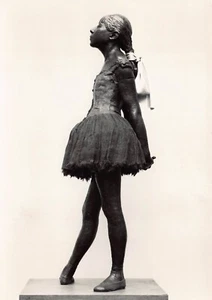Edgar Degas kleine Tänzerin Ballerina Museum Bronze Karte Vintage 6x4 Postkarte CP437 - Bild 1 von 2