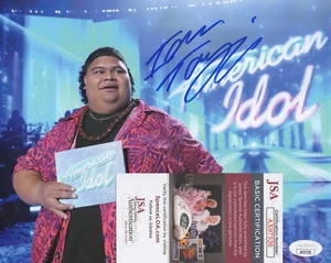 Foto firmada por Iam Tongi de 8x10 con certificado de autenticidad JSA #AX07520 ganador de la temporada 21 - Imagen 1 de 2