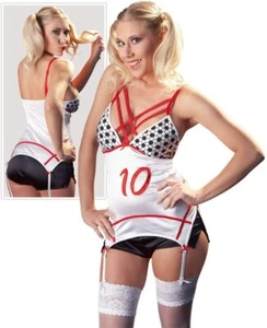 21522 Damen Soccer Fußball Outfit Damendessous M L Fussball Dessous - Bild 1 von 1