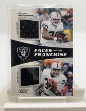 2011 Topps Faces Of The Franchise Marcus Allen Darren McFadden Dual Patch /50