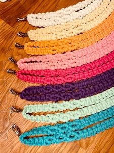 Handykette Makramee universal, verschiedene Farben, Länge ca. 70cm verstellbar - Bild 1 von 2