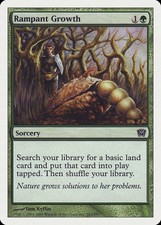 Rampant Growth 9th Edition HEAVILY PLD Green Common MAGIC MTG CARD ABUGames