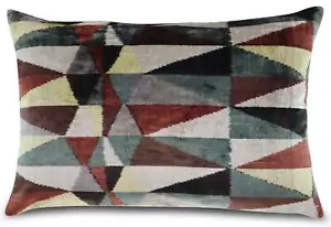 Almohada de terciopelo de seda hecha a mano de súper alta calidad Canvello - 16x24 pulgadas - Imagen 1 de 10