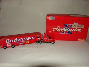 Ken Schrader #25 Budweiser King Of Beers Racing Transporter 1:64 Diecast Action - Picture 1 of 2