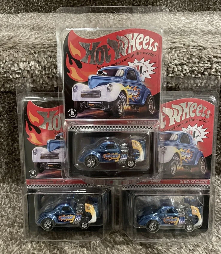 Hot Wheels RLC Selections 2020 41 Willys Gasser Wild Blue 3x LOT - Image 1 of 1