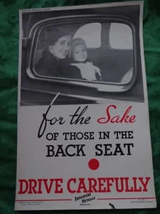 Affiche prévention des accidents années 30/40 : for the Sake ( automobile ) - Imagen 1 de 1