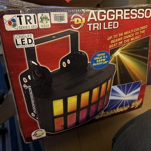 American DJ Aggressor TRI LED Lighting Fixture Sound Activated With Power Cable - Picture 1 of 4