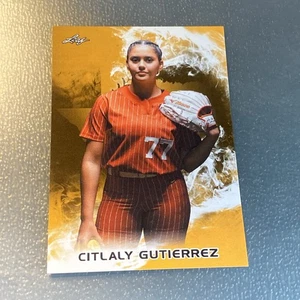 2025 Leaf Lone Star Texas Longhorns SOFTBALL card CITLALY GUTIERREZ gold - Picture 1 of 1