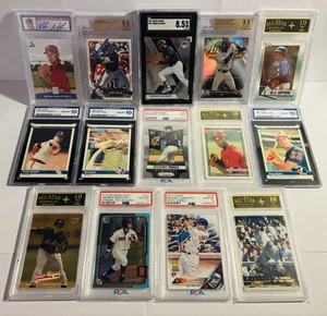 Baseball Graded Card Lot 14 Slab Card Lot MLB PSA BGS SGC Mike Piazza Alvarez - Picture 1 of 5