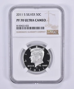 2011-S Kennedy Half Dollar Silver PF70 UCAM NGC Brown Label *7977 - Picture 1 of 5