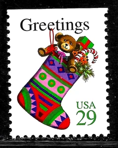 HICK GIRL-BEAUTIFUL M.N.H. U.S. SC#2872 CHRISTMAS STOCKING X5142 - Picture 1 of 1