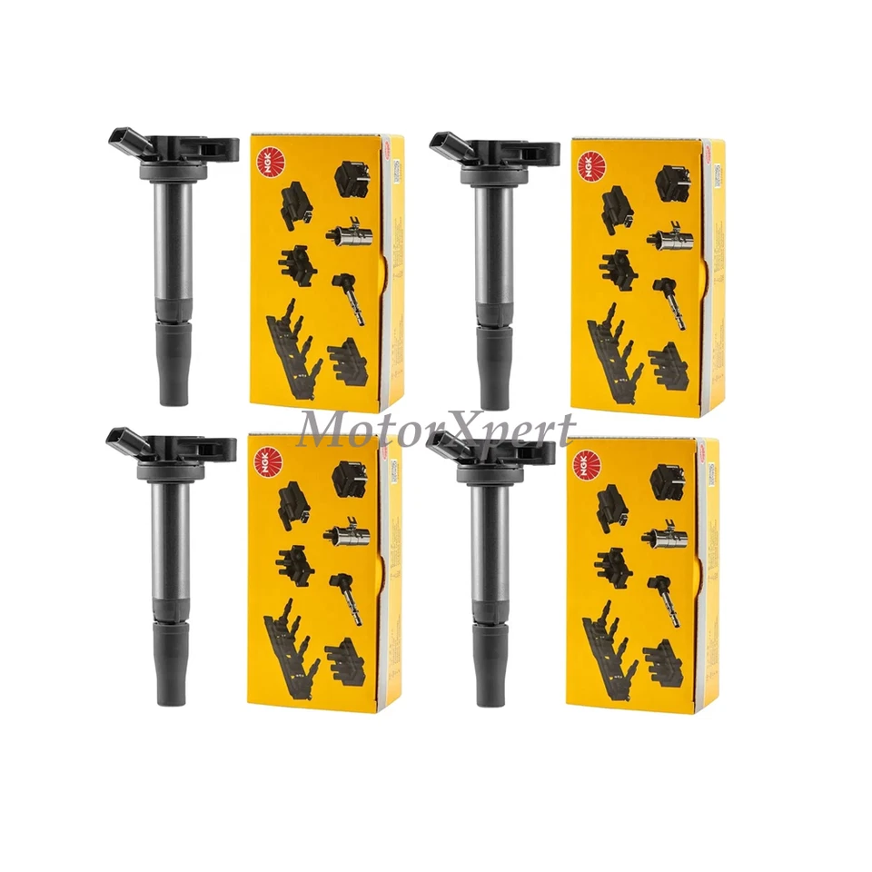 90919C2004 4 pcs NGK Ignition Coils for LEXUS ES300H ES350 GS350 GS450H GX460 - Image 1 of 4