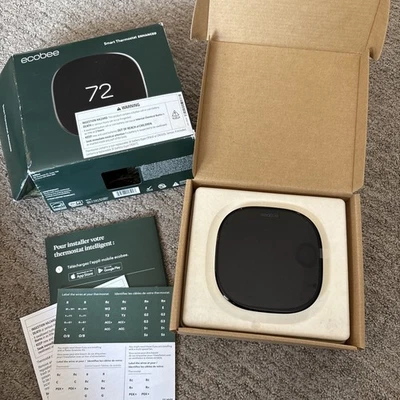 Ecobee Enhanced EB-STATE6L-01 Smart Thermostat Black BRAND NEW SEALED  - Image 1 of 4