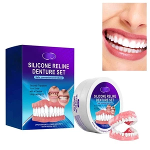 Veneers in Teeth Silicone Denture Set  for Women Men - Picture 1 of 8