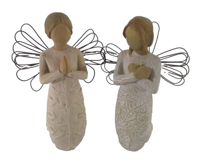 Willow Tree Figurines A Tree Prayer 2005 Remembrance 2010 Artist Susan Lordi - Image 1 of 4