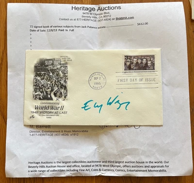 ELIE WIESEL AUTOGRAPHED "HOLOCAUST SURVIVORS" 1995 FIRST DAY ISSUE MINT ENVELOPE - Image 1 of 2
