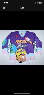 Camiseta deportiva de hockey HEADGEAR CLASSICS Naruto X Uzi Vert local talla grande nueva con etiquetas precio de venta sugerido por el fabricante 130 $ Foto 1 de 4