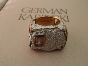 German Kabirski Raina 925 Sterling Amethyst Women Ring sz 7.5 - Picture 1 of 13