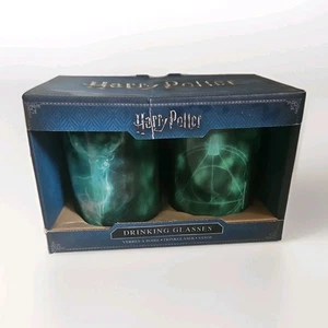 Official Harry Potter Patronus Drinking Glasses new in box  - Picture 1 of 8