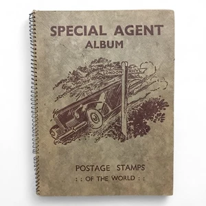 Vintage Stamp Album "Special Agent" Postage Stamps Of The World 1930s - 1950s - Picture 1 of 24