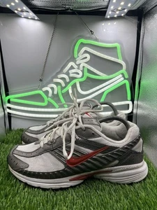 Nike Dart IV Running Shoes White Gray Red Womens Size 9.5 313801-162 - Picture 1 of 9