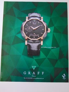 2012 GRAFF WATCH Grand Date 45 O  print ad - Picture 1 of 1