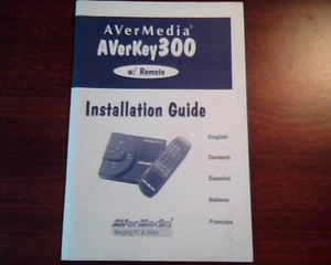 Guía de Instalación AVerMedia AVerKey300 5 idiomas puente PC y manual de video - Imagen 1 de 3