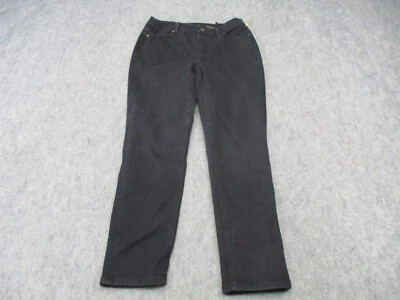 Soft Surroundings Jeans Womens Small Petite Black Denim Straight Leg 28x27 - Image 1 of 4