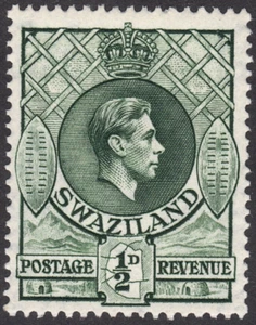 1938 Swaziland SC# 27 - King George VI - M-H - Picture 1 of 2